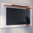 Ver imagem 1 de Painel para Tv até 70 Polegadas Córdova 1 Prateleira Off White Matte/freijó - Pnr Móveis
