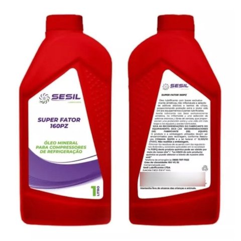 Óleo Mineral Refrigeração Super Fator 160pz R134a Sesil 1 L