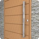 Ver imagem 2 de Puxador Inox 60cm U para Porta Pivotante Alto Brilho Fs