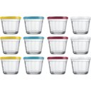 Ver imagem 1 de Jogo de Potes Americano com Tampa 12 Peças 150ml Vidro - 4210