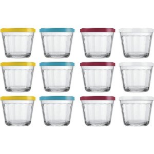 Jogo de Potes Americano com Tampa 12 Peças 150ml Vidro - 4210