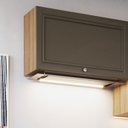 Ver imagem 1 de Armário Aéreo Basculante 01 porta Quiditá 80cm Montana/Bronze