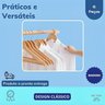 Kit 6 Cabides Madeira Marfim Envernizado Gancho Cromado Cava Organizador Roupas Adulto Calça Vestido - 7