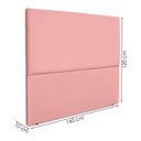 Ver imagem 3 de Cabeceira Queen 160 Cm com Frame Luna Suede Rosa Artte