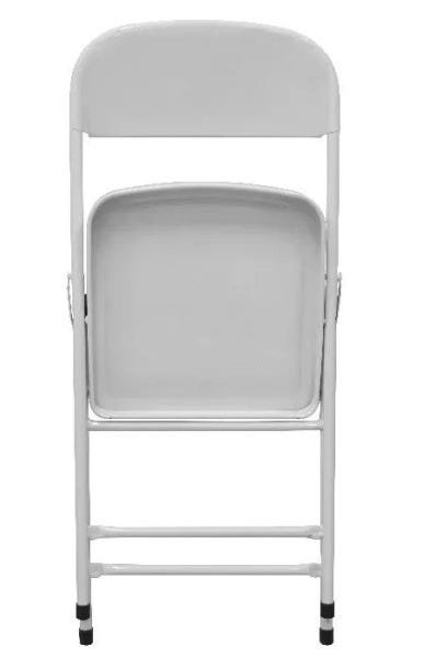 Cadeira Ferro Dobrável Açomix Branca - 4