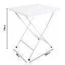 Ver imagem 2 de Mesa Ferro Dobrável Açomix Branca