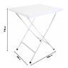 Mesa Ferro Dobrável Açomix Branca - 2