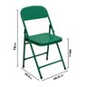 Cadeira Ferro Dobrável Açomix Verde Especial - 2