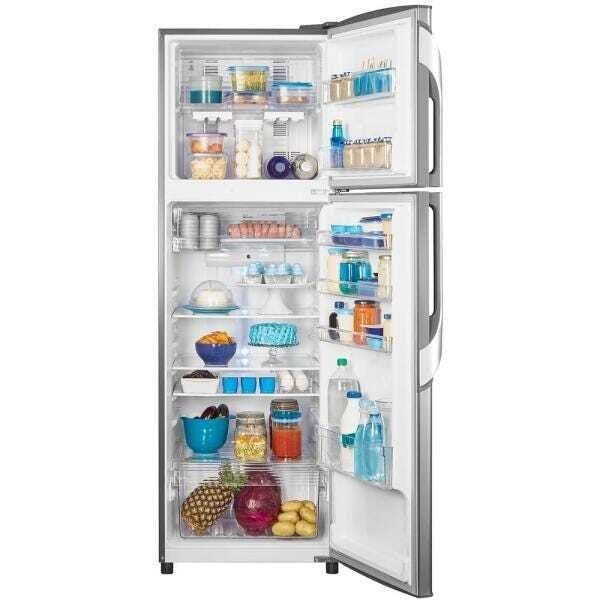 Geladeira / Refrigerador Panasonic, Frost Free, Duplex, 387L, Aço Escovado - NR-BT40B - 110V - 6