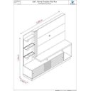 Ver imagem 3 de ESTANTE HOME THEATER FRIZZ PLUS PARA TV ATÉ 60 POL. - MADETEC - FENDI / NATURALE