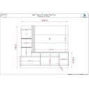 Ver imagem 4 de ESTANTE HOME THEATER FRIZZ PLUS PARA TV ATÉ 60 POL. - MADETEC - FENDI / NATURALE
