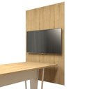 Ver imagem 1 de Painel para TV F5 Office Mac MDF 110cm Marrom 43 Polegadas F5 Office