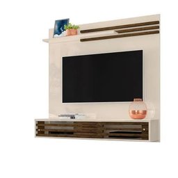 Bancada Suspensa Frizz Sublime para Tv até 55 Polegadas - Madetec - Off White/savana - 2