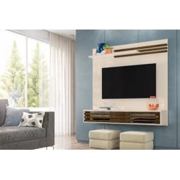 Bancada Suspensa Frizz Sublime para Tv até 55 Polegadas - Madetec - Off White/savana - 3