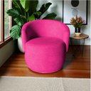 Ver mais imagens de Poltrona Decorativa Beatriz Orgânica Veludo Rosa Pink