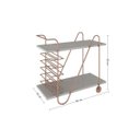 Ver imagem 2 de Carrinho Bar London Adega 10 Garrafas Off White e Cobre