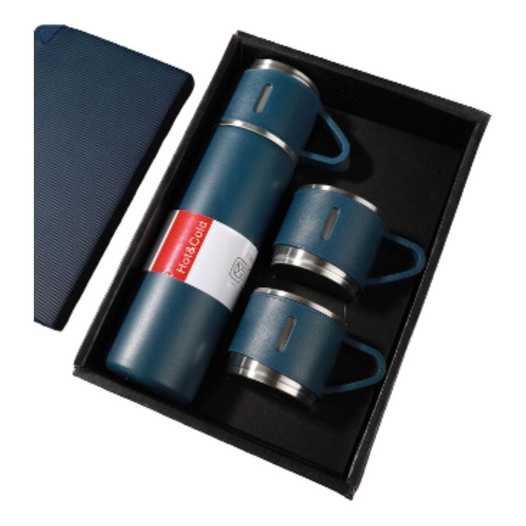 Kit Garrafa Térmica Stanley Vacuum Flask Set Inox 500ml + 3 Xícaras - 3