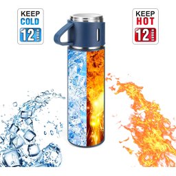 Kit Garrafa Térmica Stanley Vacuum Flask Set Inox 500ml + 3 Xícaras - 10