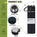Ver imagem 4 de Kit Garrafa Térmica Stanley Vacuum Flask Set Inox 500ml + 3 Xícaras