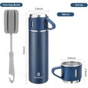 Ver mais imagens de Kit Garrafa Térmica Stanley Vacuum Flask Set Inox 500ml + 3 Xícaras