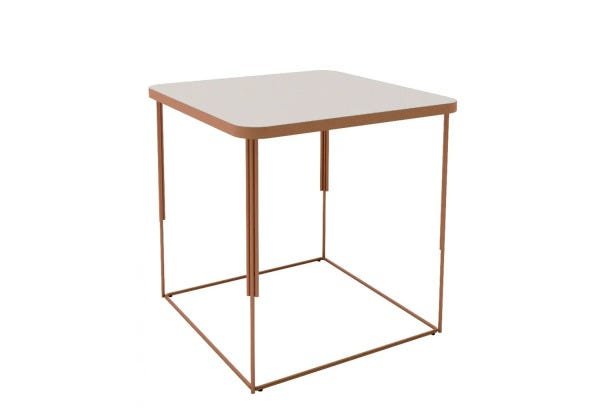 Mesa de Canto Sedini - Off White / Cobre