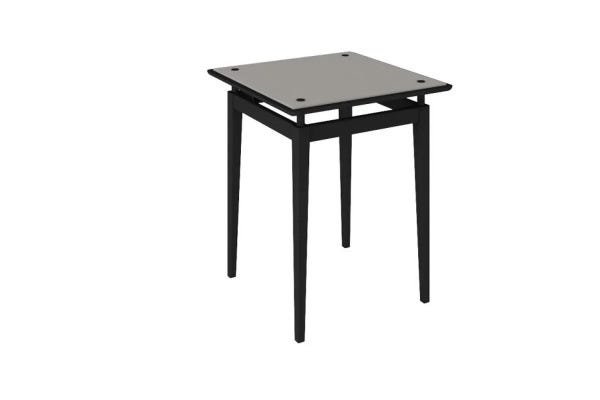 Mesa de Canto Lauren - Off White / Preto