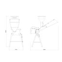 Ver imagem 2 de Triturador Elétrico Suporte Triangular Motor 2 Hp Saída Lateral Te25t Bivolt - Tramontina 79852342