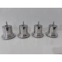 Ver imagem 2 de Kit 7 Pés para Sofá e Moveis em Geral Diâmetro 50 Cm X 60 Cm de Altura Metalizado