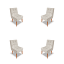 Ver imagem 1 de Kit 4 Cadeiras Trida para Sala de Jantar, Cozinha e Área Gourmet – Conforto e Design Moderno