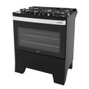 Ver imagem 6 de Fogão Mueller 5 Bocas Piacere Vetro Preto Fosco com Mesa de Vidro