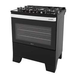 Fogão Mueller 5 Bocas Piacere Vetro Preto Fosco com Mesa de Vidro - 6