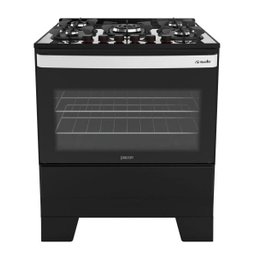 Fogão Mueller 5 Bocas Piacere Vetro Preto Fosco com Mesa de Vidro - 4