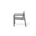 Ver imagem 2 de Kit com 2 Bancos Individuais e Banco de 2 Lugares em Alumínio com Pintura Eletrostática