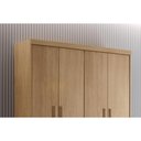 Ver imagem 5 de Guarda Roupa 4 Portas e 2 Gavetas Hawaii Naturale - Rufato