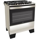 Ver imagem 1 de Fogão Mueller 5 Bocas Piacere Vetro Inox com Mesa de Vidro