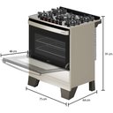 Ver imagem 2 de Fogão Mueller 5 Bocas Piacere Vetro Inox com Mesa de Vidro