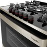 Fogão Mueller 5 Bocas Piacere Vetro Inox com Mesa de Vidro - 4