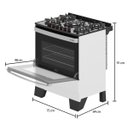 Ver imagem 7 de Fogão Mueller 5 Bocas Piacere Vetro Branco com Mesa de Vidro