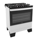 Ver imagem 1 de Fogão Mueller 5 Bocas Piacere Vetro Branco com Mesa de Vidro