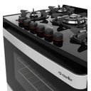 Ver imagem 3 de Fogão Mueller 5 Bocas Piacere Vetro Branco com Mesa de Vidro