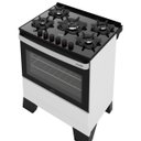 Ver imagem 2 de Fogão Mueller 5 Bocas Piacere Vetro Branco com Mesa de Vidro