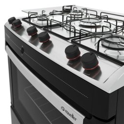 Fogão Mueller 5 Bocas Piacere Preto Fosco - 3