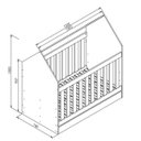 Ver imagem 4 de Berço Vira Cama Formato de Casinha Branco