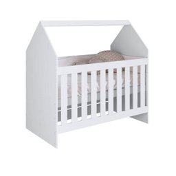 Berço Vira Cama Formato de Casinha Branco - 3