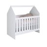 Berço Vira Cama Formato de Casinha Branco - 3