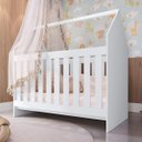 Ver imagem 1 de Berço Vira Cama Formato de Casinha Branco