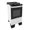 Ver imagem 1 de Fogão Mueller 4 Bocas Piacere Vetro Branco com Mesa de Vidro