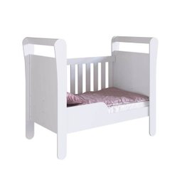 Berço Vira Cama com Estilo Americano Branco Lilies Móveis - 3