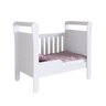Berço Vira Cama com Estilo Americano Branco Lilies Móveis - 3
