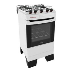 Fogão Mueller 4 Bocas Piacere Branco - 1